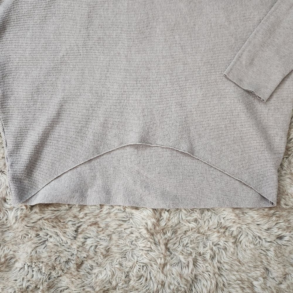 Jodifl Choker Collar Long Sleeve Tunic Sweater Gray Women's Size S/M - Picture 2 of 9